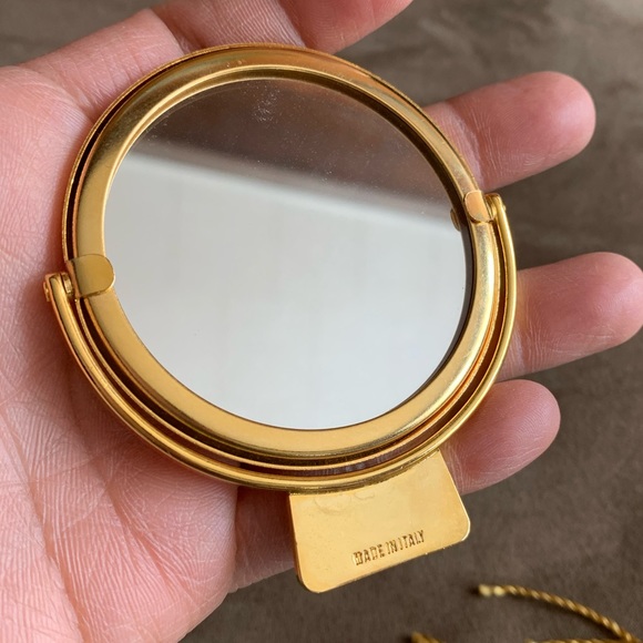 Judith Leiber Gold Compact Mirror and Comb Set EUC - Picture 4 of 8